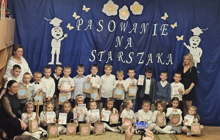 Pasowanie na Starszaka w grupie Tygryski