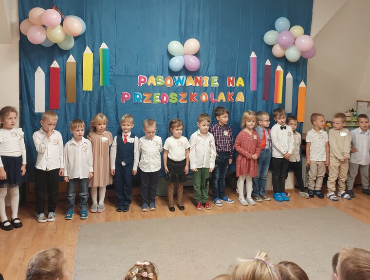 Pasowanie na Przedszkolaka w grupie Biedronki