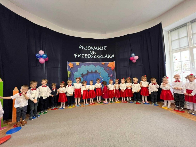 Pasowanie na Przedszkolaka w grupie Misie